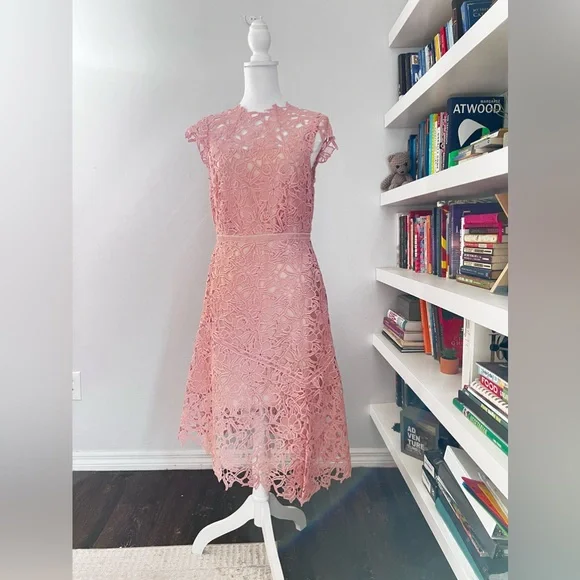 NWOT Reiss Ivana Asymmetric Lace wedding guest Dress size